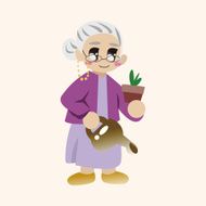 family grandmother character theme elements N47