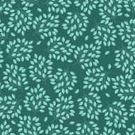 Natural seamless pattern with branches of leaves