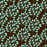 Natural seamless pattern with branches of leaves N2