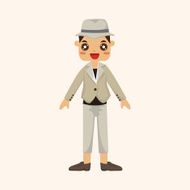 boy man cartoon theme elements N274