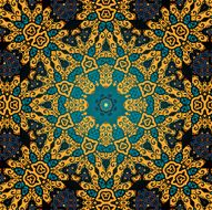 Seamless psychedelic paisley background N9