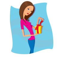 girl with gift N5