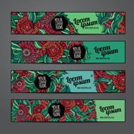 Vector banners template set N3