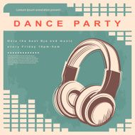Vector party poster Night club poster N4
