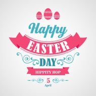 Happy Easter Typographical Background N2