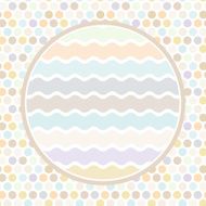 Design cards circle for your text Polka dot background pattern