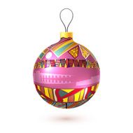 Vector Christmas decoration made from tribal shapes Original de