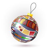 Vector Christmas decoration made from tribal shapes Original ci N5