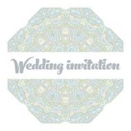 Beautiful abstract wedding invitation N3