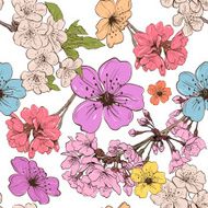 Apple flowers ornament pattern backgrounds N2