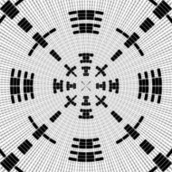 Black and white seamless abstract texture N21