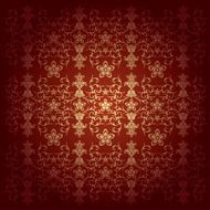 Flowers baroque vector background