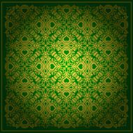 Abstract green vector baroque background