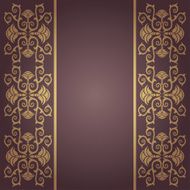 Vector vintage baroque flowers background