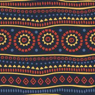 Colorful ethnic striped pattern