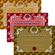 Elegant template of certificate diploma N17