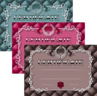 Elegant template of certificate diploma N18