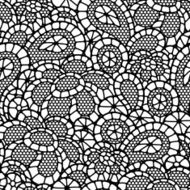 Seamless vintage fashion lace pattern with abstract flowers N6