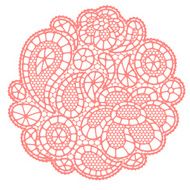 Vintage fashion lace background with abstract flowers N3