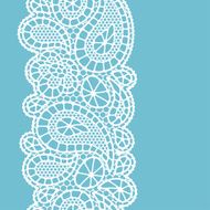 Seamless vintage fashion lace pattern with abstract flowers N7