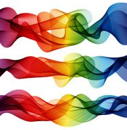 colorful abstract elements with lines
