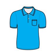 blue polo shirt outline N2