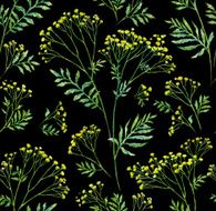 Seamless flower with leaf pattern background N3