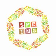 Vector Spring Wreath