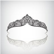 vector vintage elegant decorated with star crown icon N4