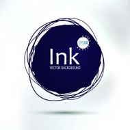 Circle ink blob hand drawing art (place for your text