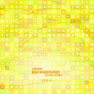 Abstract yellow background with geometric elements Vector illus