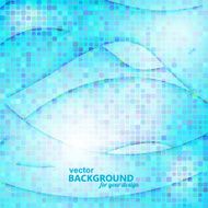 Abstract blue background with geometric elements and the effect