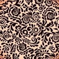 Abstract seamless lace pattern with flowers N6