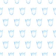 Watercolor seamless floral pattern N12