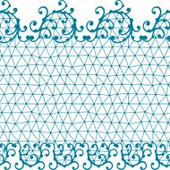 Seamless lace pattern with floral ornaments