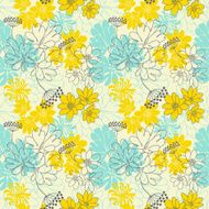 Abstract floral seamless pattern N15