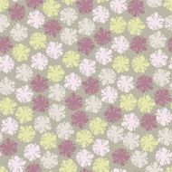 Elegance seamless pastel flower pattern