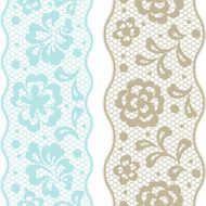 Seamless lace pattern flower vintage vector background N7