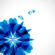 abstract blue leaf pattern background N2
