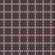 Seamless colorful geometric pattern on dark background