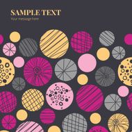 Vector abstract textured bubbles horizontal frame seamless pattern background N2