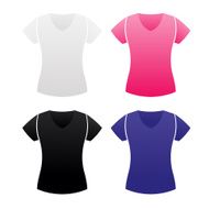 T-shirt blouse vector templates