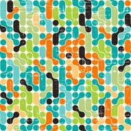 Seamless abstract retro pattern Stylish geometric background N7