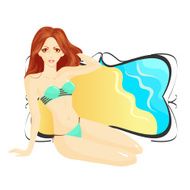 Beach party poster template N2