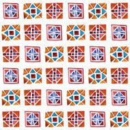 Vector Seamless Background with Watercolor Geometric Pattern N2