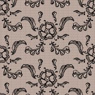 Vintage lace background ornamental flowers Vector texture N15