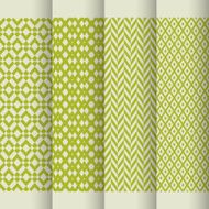 Vector seamless geometric pattern set