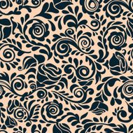 Abstract seamless lace pattern with flowers N8