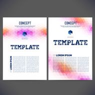 Abstract vector template design brochure N2