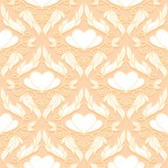 Retro Seamless Pattern with Decorative Hearts N2